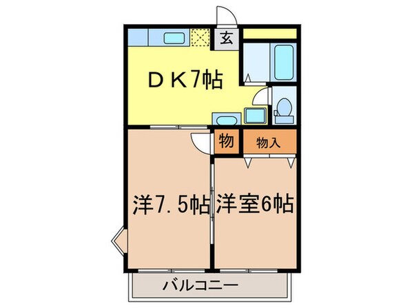 ジョリ－パレスの物件間取画像